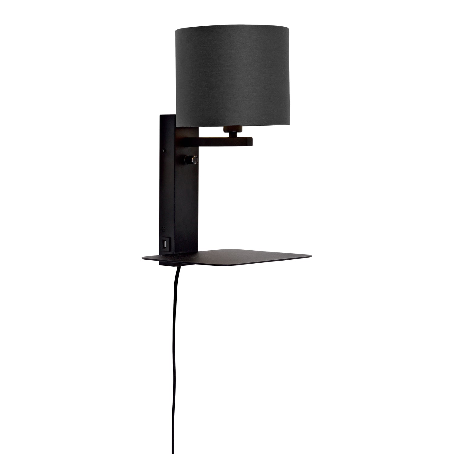 it's about RoMi Florence Wandlamp H 42 - Zwart / Zwart
