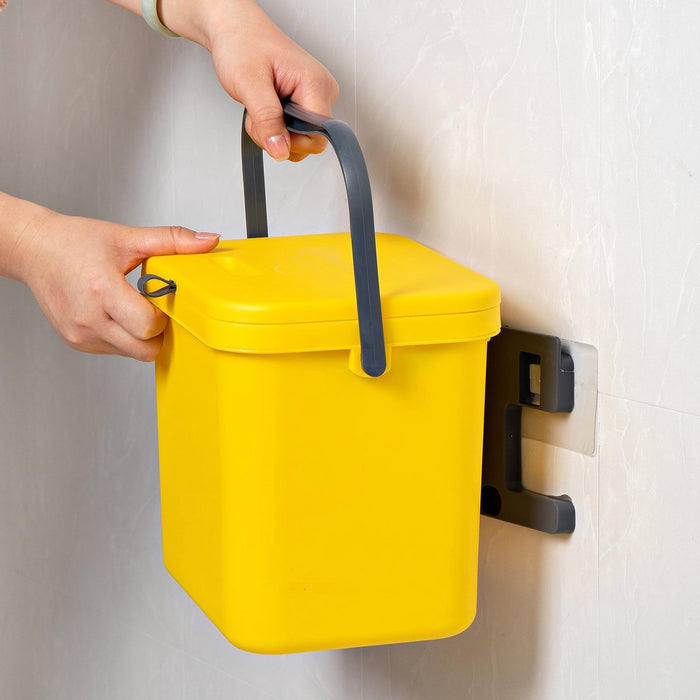Homra Wall-Up inbouw prullenbak set - 8L + 12L - Geel & Rood