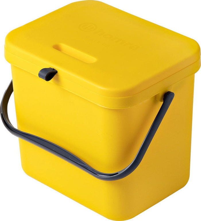 Homra Wall-Up inbouw prullenbak set - 8L + 12L - Geel & Rood