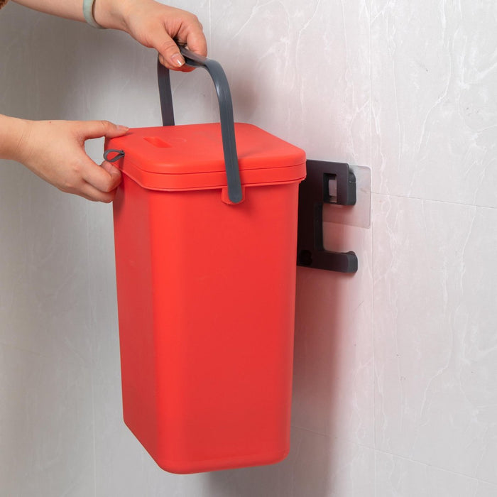 Homra Wall-Up inbouw prullenbak set - 8L + 12L - Geel & Rood