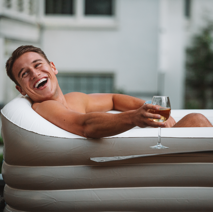 Tubble Royale Airbath - Ambient Taupe - Opblaasbaar bad - jacuzzi
