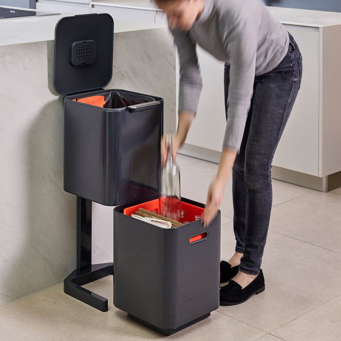 Joseph Joseph Intelligent Waste Afvalemmer Totem Compact 40 Liter (2x20 Liter)