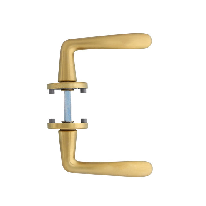 Intersteel Deurkruk Zaia met rozet ø49x7 mm messing mat titaan PVD