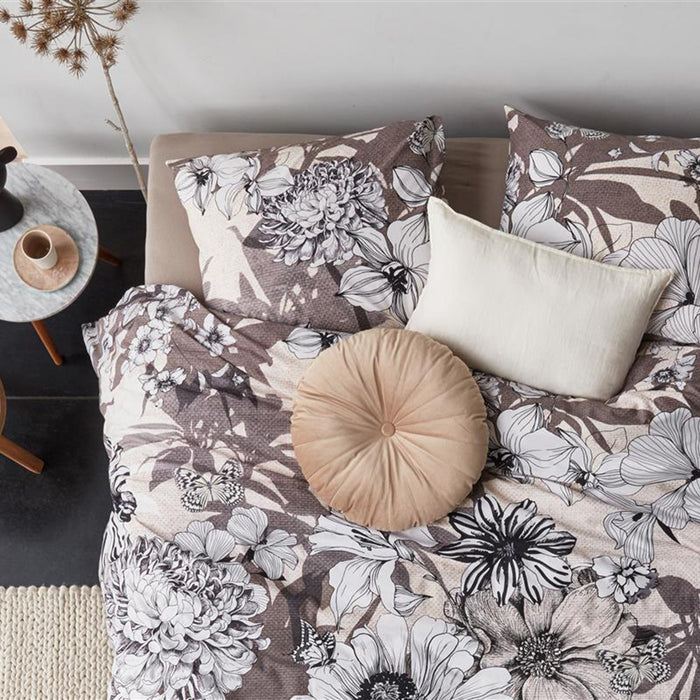 Beddinghouse Black Garden Dekbedovertrek 200 x 220 cm - Naturel