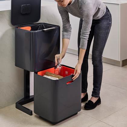 Joseph Joseph Intelligent Waste Afvalemmer Totem Max 60 Liter (30+30 Liter)