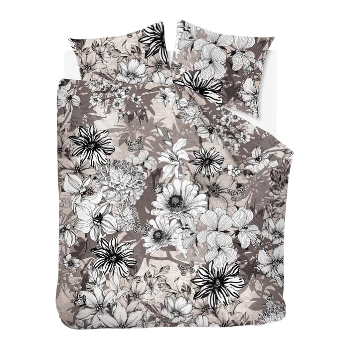 Beddinghouse Black Garden Dekbedovertrek 240 x 220 cm - Naturel