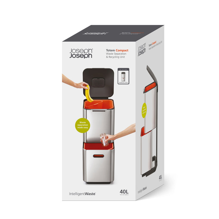 Joseph Joseph Intelligent Waste Afvalemmer Totem Max 60 Liter (30+30 Liter)