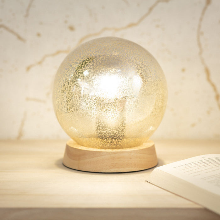 Bussandri Tafellampen klassiek - Hout - Goud