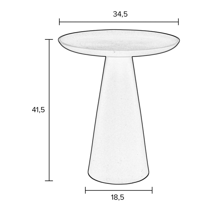 by fonQ basic Tira Bijzettafel - Blauw - Ø 34,5 cm