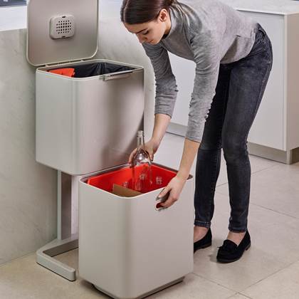 Joseph Joseph Intelligent Waste Afvalemmer Totem Max 60 Liter (30+30 Liter)