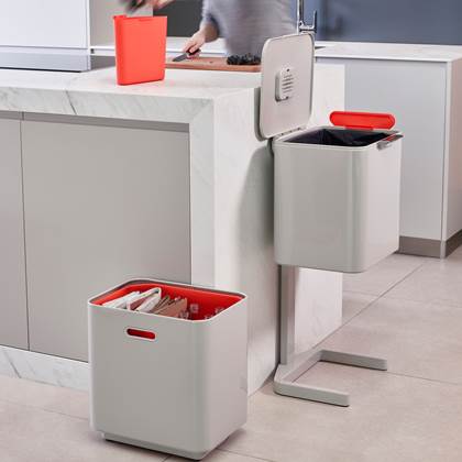 Joseph Joseph Intelligent Waste Afvalemmer Totem Max 60 Liter (30+30 Liter)