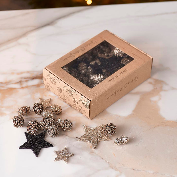 Riviera Maison Sparkling Christmas Deco gold -  14.0x10.0x4.0 cm