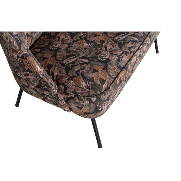 BePureHome Vogue 2-Zits Bankje - Velvet - Zwart - 68x110x65