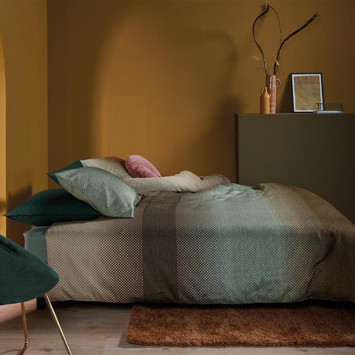 Beddinghouse Duco Dekbedovertrek 200 x 220 cm - Olijfgroen