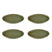 Serax Surface Dessertbord 4 st. - Ø 21 cm - Camogreen