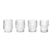 Ferm Living Ripple Drinkglazen Set van 4 - Clear