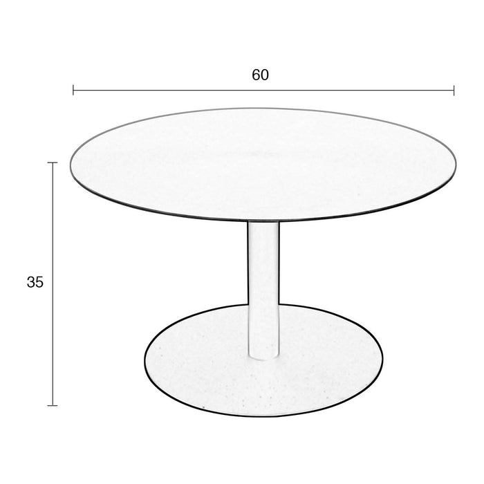 Zuiver Snow Brushed Salontafel