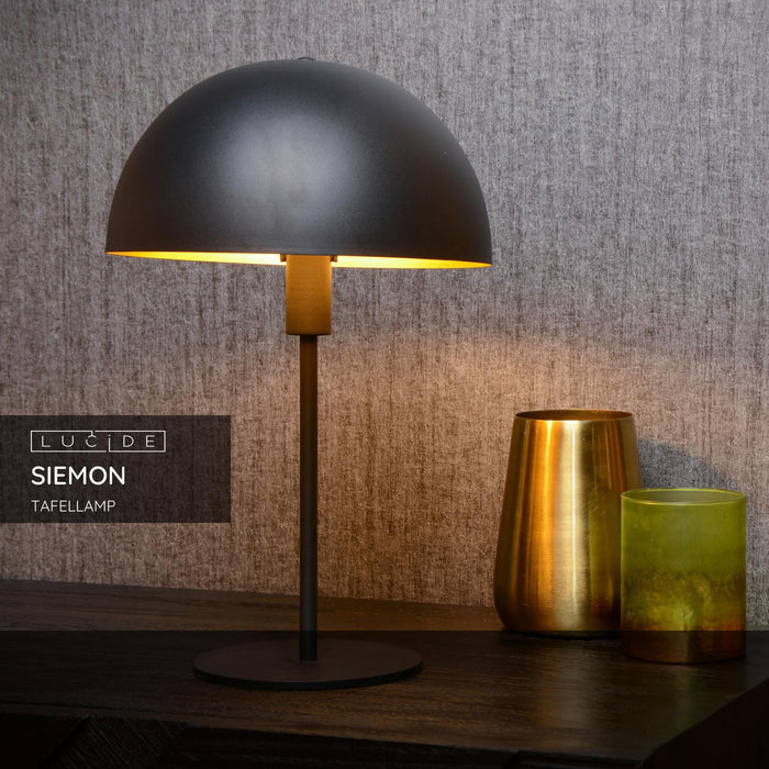 Lucide SIEMON Tafellamp - Zwart