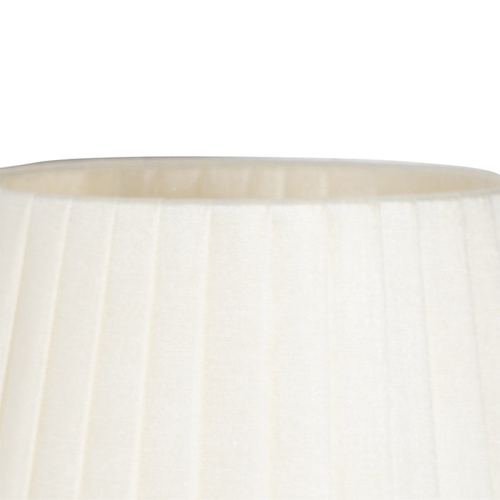 QAZQA Moderne wandlamp brons met witte kap - Pluk