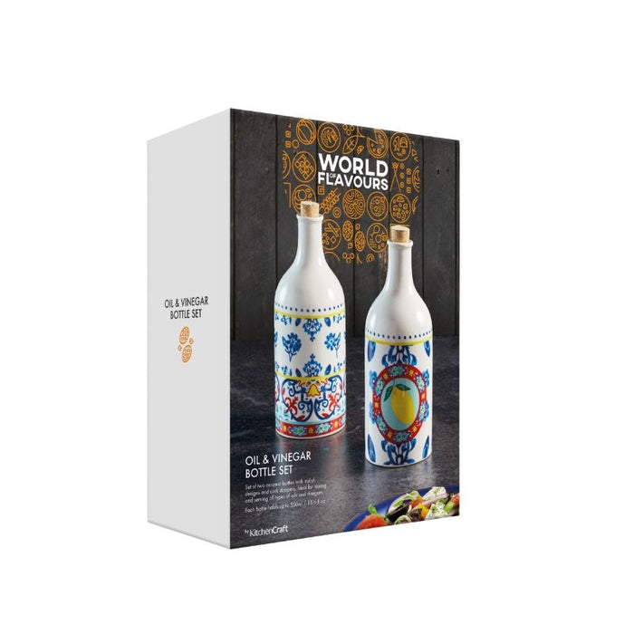 Olie -en Azijn Set, 2 Stuks, 0.5 L, Keramiek - KitchenCraft | World of