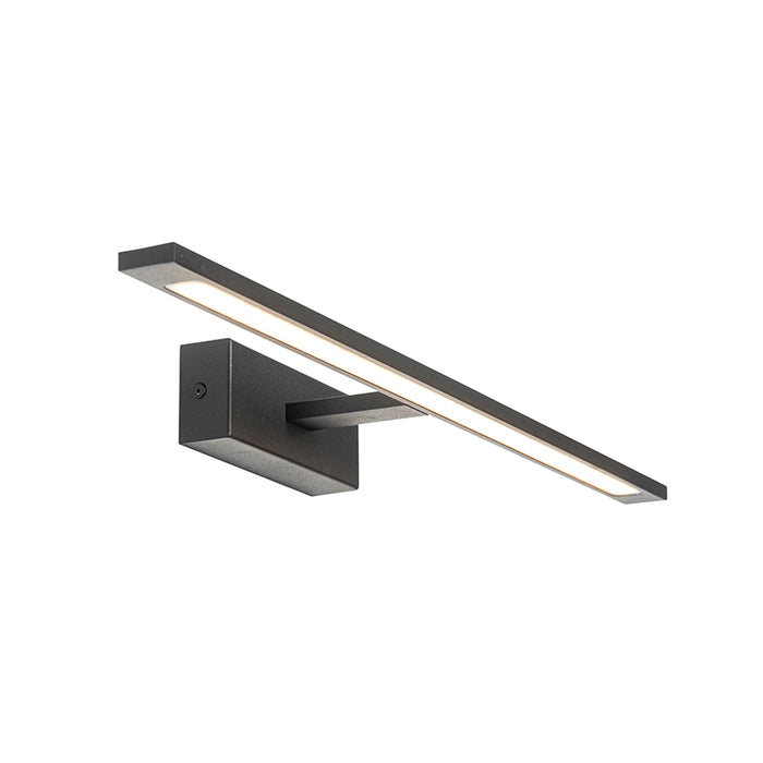 QAZQA Moderne wandlamp zwart 62 cm incl. LED IP44 - Jerre