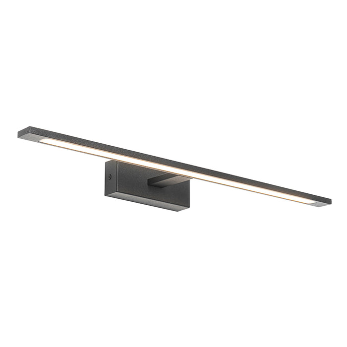 QAZQA Moderne wandlamp zwart 62 cm incl. LED IP44 - Jerre