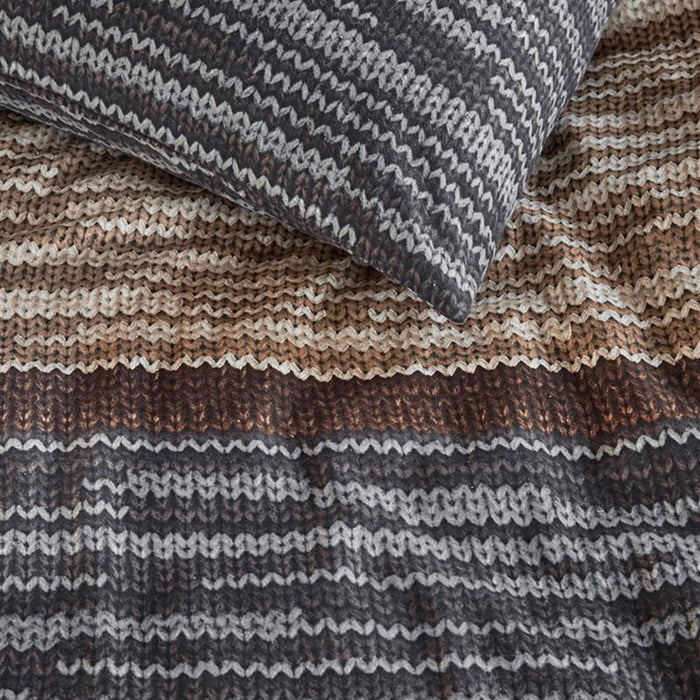 Beddinghouse Fardau Dekbedovertrek 200 x 220 cm - Grijs