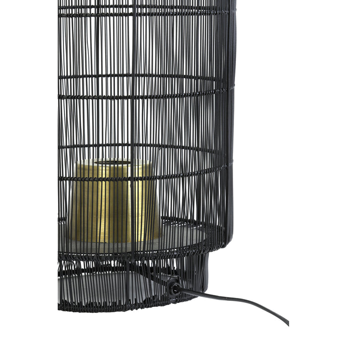 Light & Living Tafellamp Gruaro - Zwart - Ø24cm