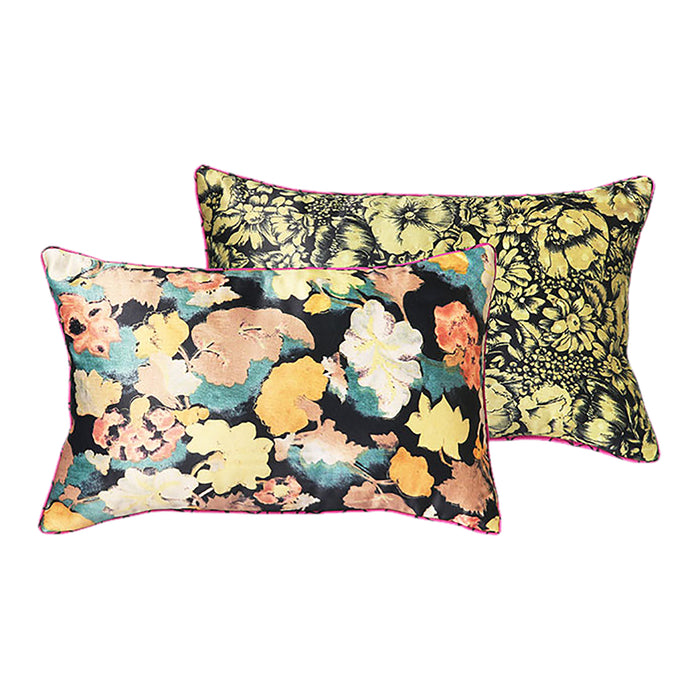 HKliving Sierkussen - Zwart /Blauw