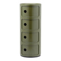 Kartell Componibili Kast - 4 Modules - Mosgroen