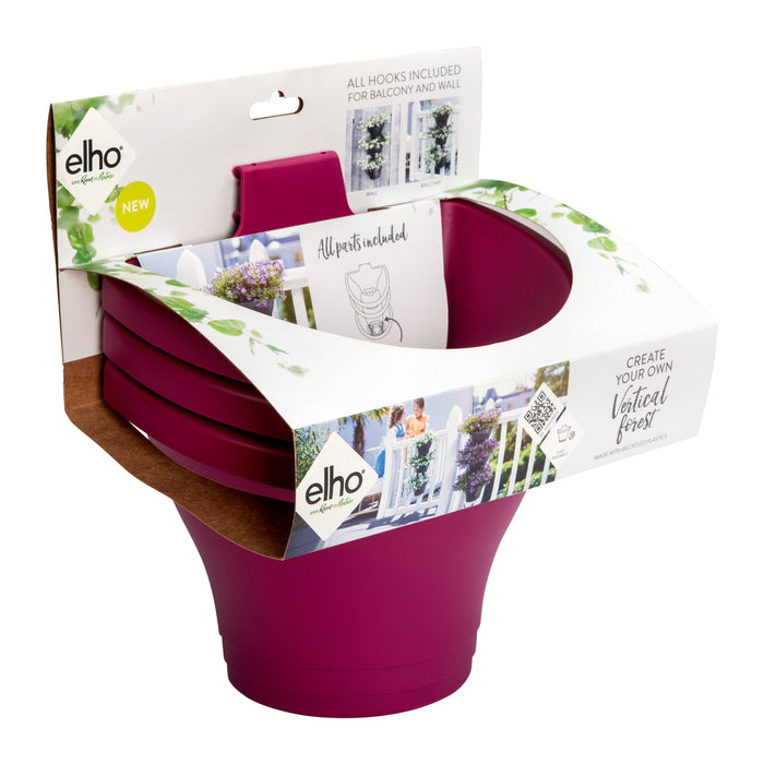 Elho Corsica Verticale Tuin 3-delig Roze