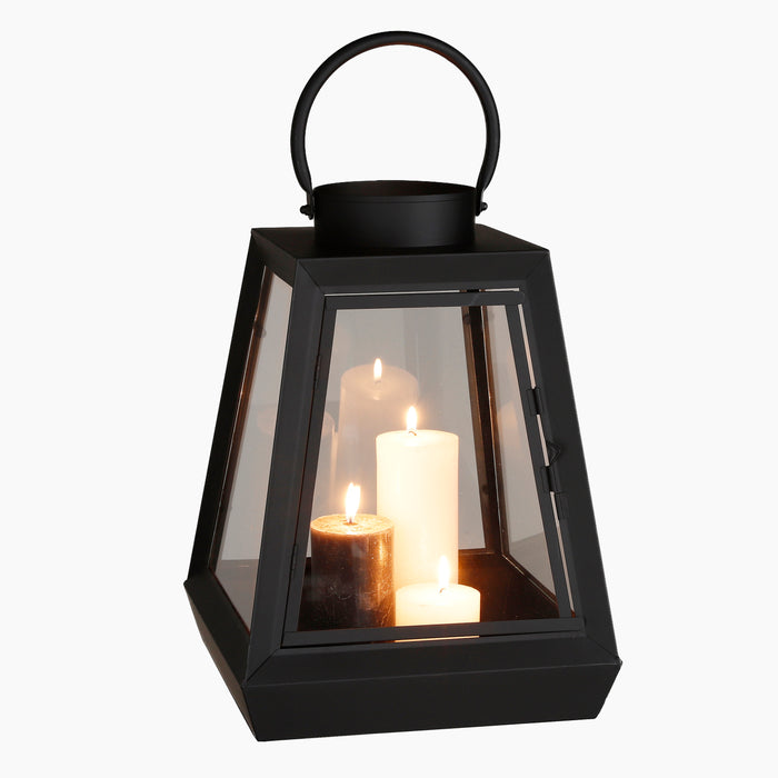 Mica Decorations Lantaarn L22,5 x B22,5 x H30,5 cm Zwart