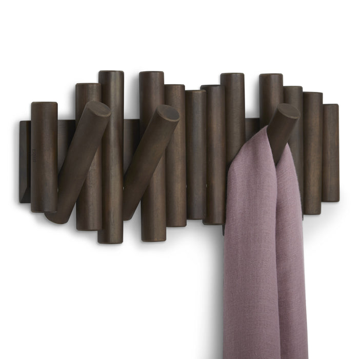 Umbra Picket Rail Hook Wandkapstok B 38 cm - Walnoot