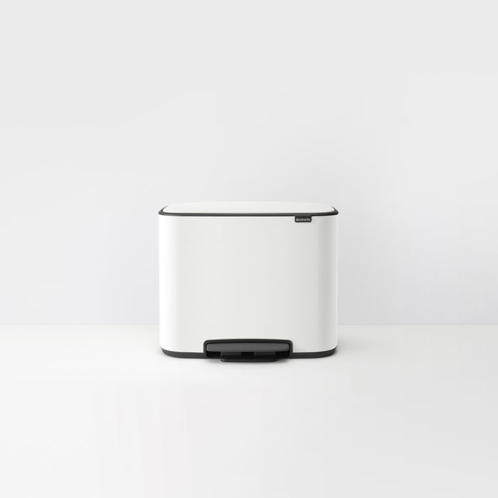 Brabantia Bo Pedaalemmer 11 +  23 L - Wit