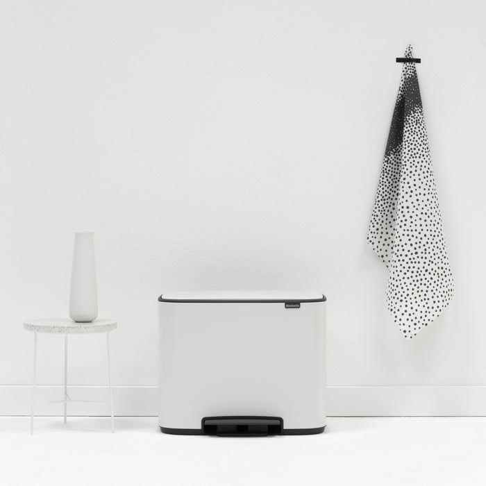 Brabantia Bo Pedaalemmer 11 +  23 L - Wit