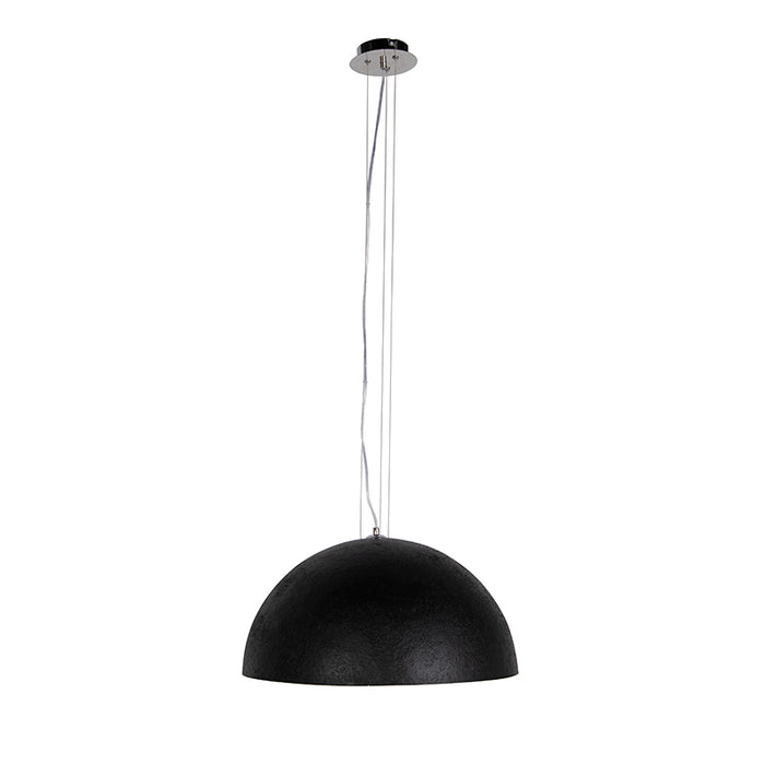 QAZQA Industriële hanglamp zwart met goud 50 cm - Magna