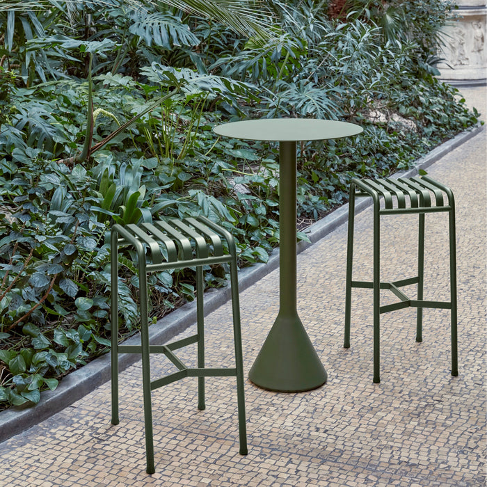 HAY Palissade Cone Tafel Ø 60 cm - Olijfgroen