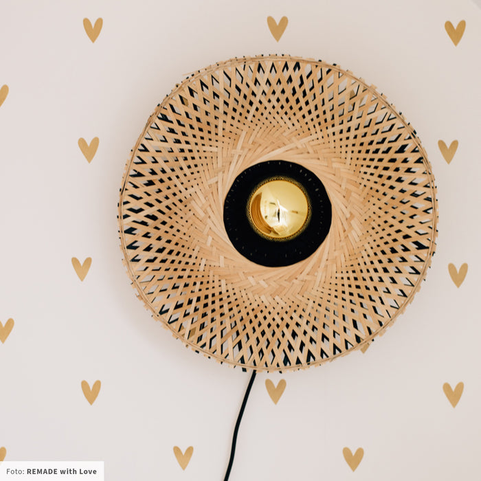 GOOD&MOJO Kalimantan Wandlamp Rond - Ø44cm - Naturel