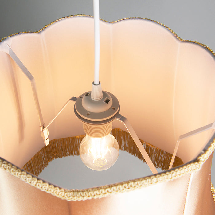 QAZQA Retro hanglamp goud 45 cm - Granny