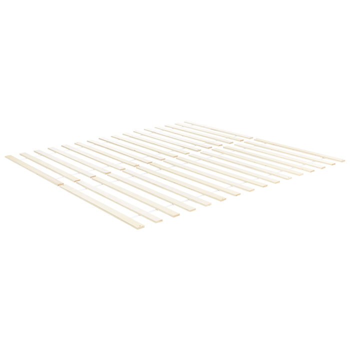 Beliani - FLORAC - Tweepersoonsbed - Wit - 140 x 200 cm - Dennenhout