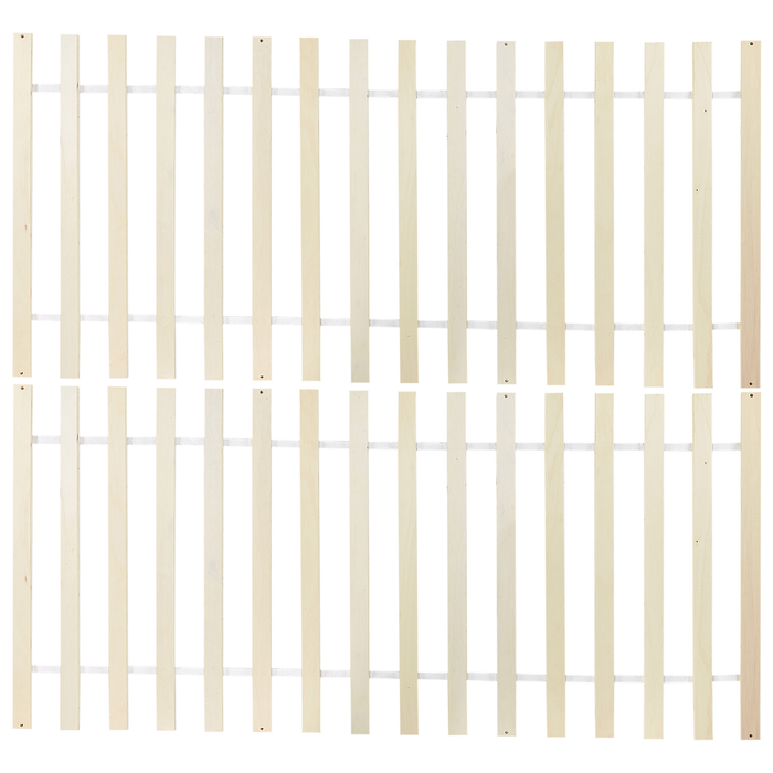Beliani - FLORAC - Tweepersoonsbed - Wit - 140 x 200 cm - Dennenhout