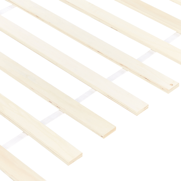 Beliani - FLORAC - Tweepersoonsbed - Wit - 140 x 200 cm - Dennenhout