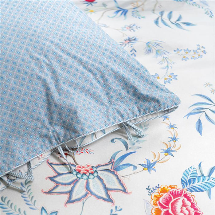 Pip Studio Flower Festival Dekbedovertrek 240 x 200/220 cm - Wit