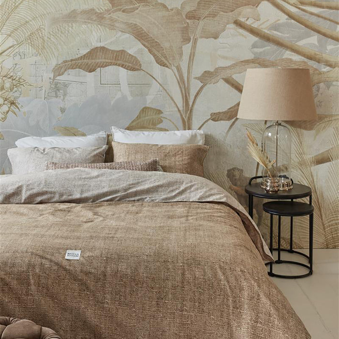 Rivièra Maison Coughton Court Dekbedovertrek 140 x 200/220 cm - Dark Sand