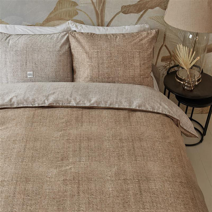 Rivièra Maison Coughton Court Dekbedovertrek 140 x 200/220 cm - Dark Sand
