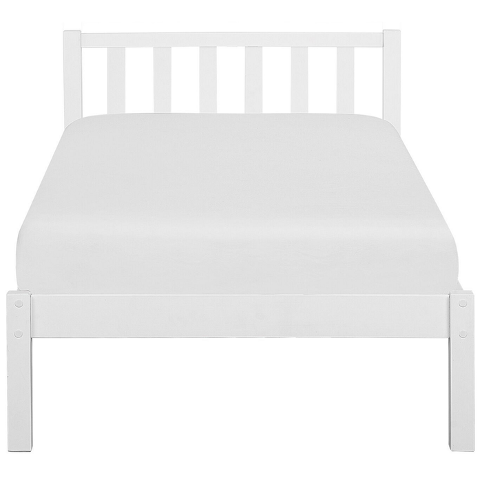 Beliani - FLORAC - Eenpersoonsbed - Wit - 90 x 200 cm - Dennenhout