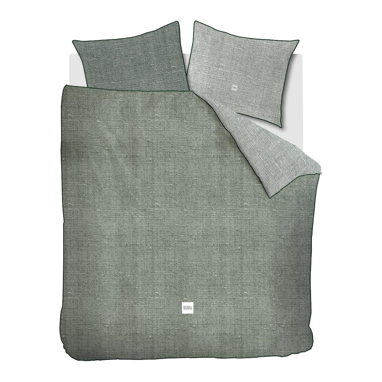 Rivièra Maison Coughton Court Dekbedovertrek 200 x 200/220 cm - Groen