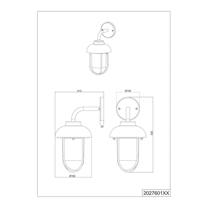 TRIO Duero Wandlamp