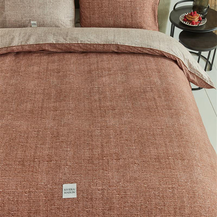 Rivièra Maison Coughton Court Dekbedovertrek 260 x 200/220 cm - Terra
