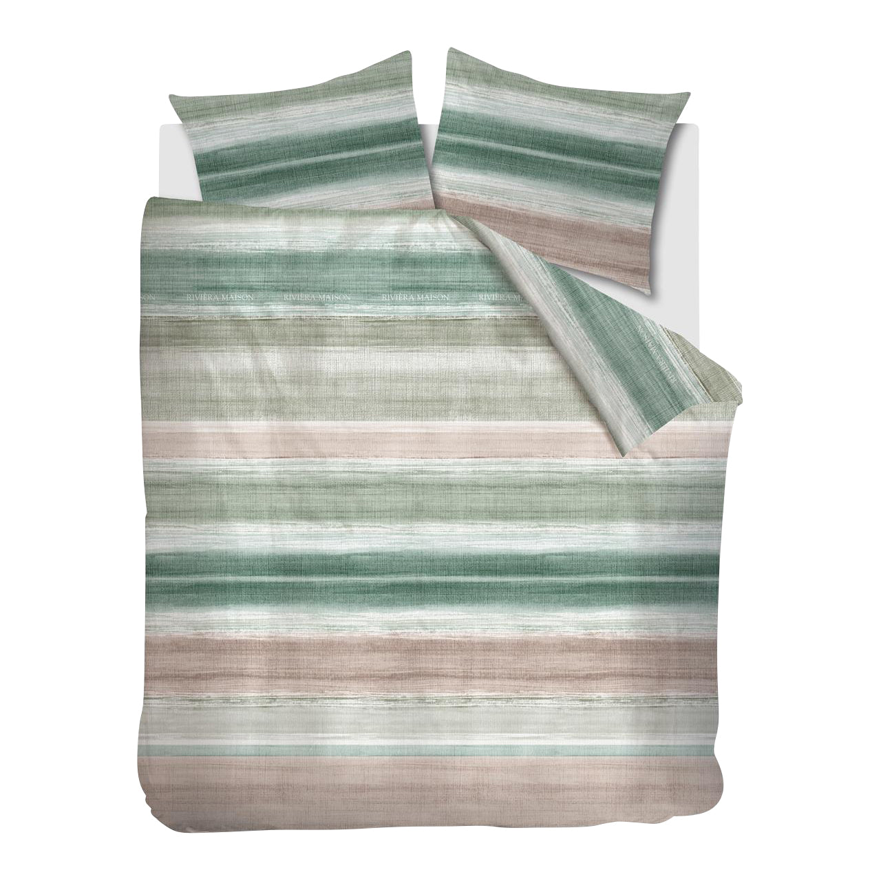 Rivièra Maison Crayons Dekbedovertrek 200 x 200/220 cm - Groen